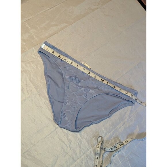Aerie Women’s Size Large Textured Bikini Swim Bottom Monaco Blue NWT (1127) - Picture 9 of 12